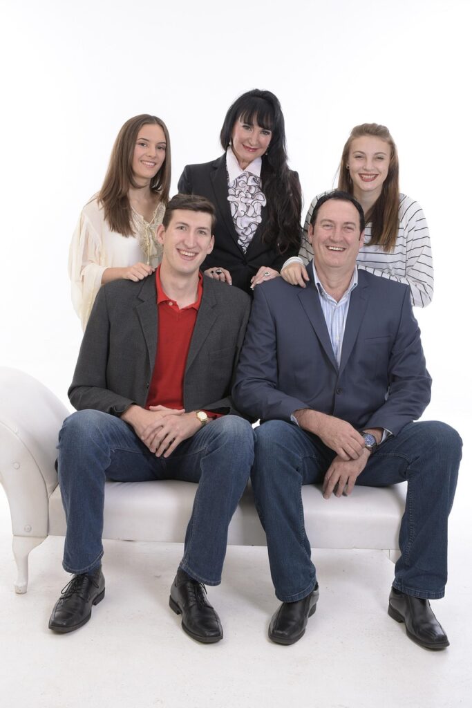 family, smiling, happy family, people, mother, father, portrait, caucasian, smiling family, dad, children, group, parents, together